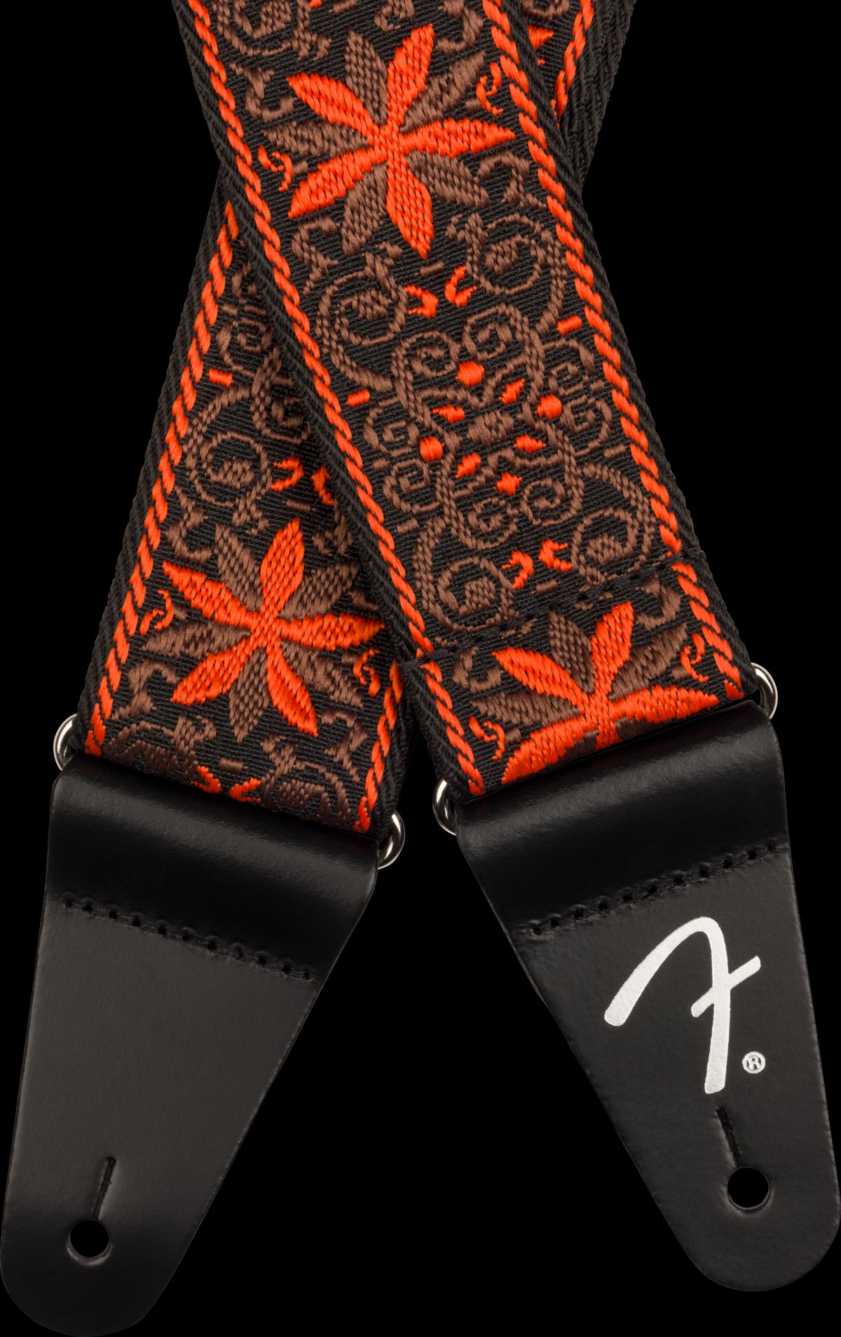 Fender Pasadena Woven Strap Orange Wallflower 2"