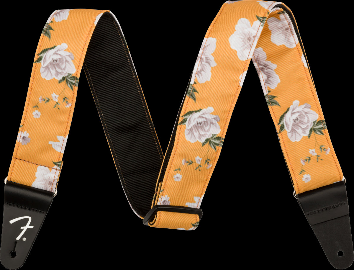 Fender Floral 2 inch Guitar Strap - Marigold