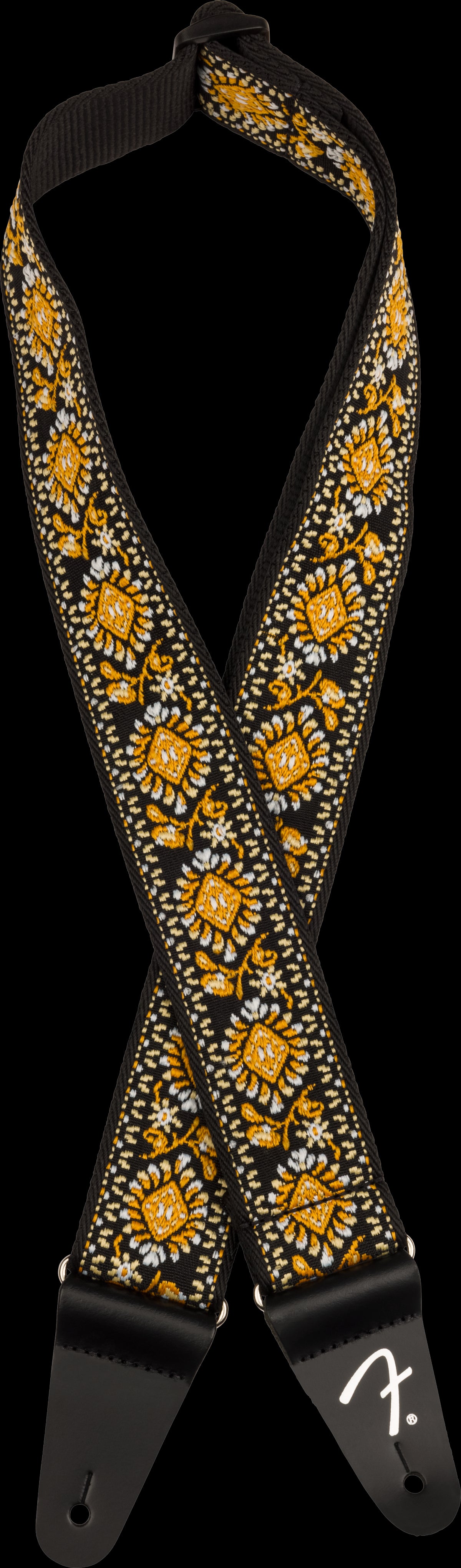 Fender Pasadena Woven Strap Yellow Lotus 2 inch
