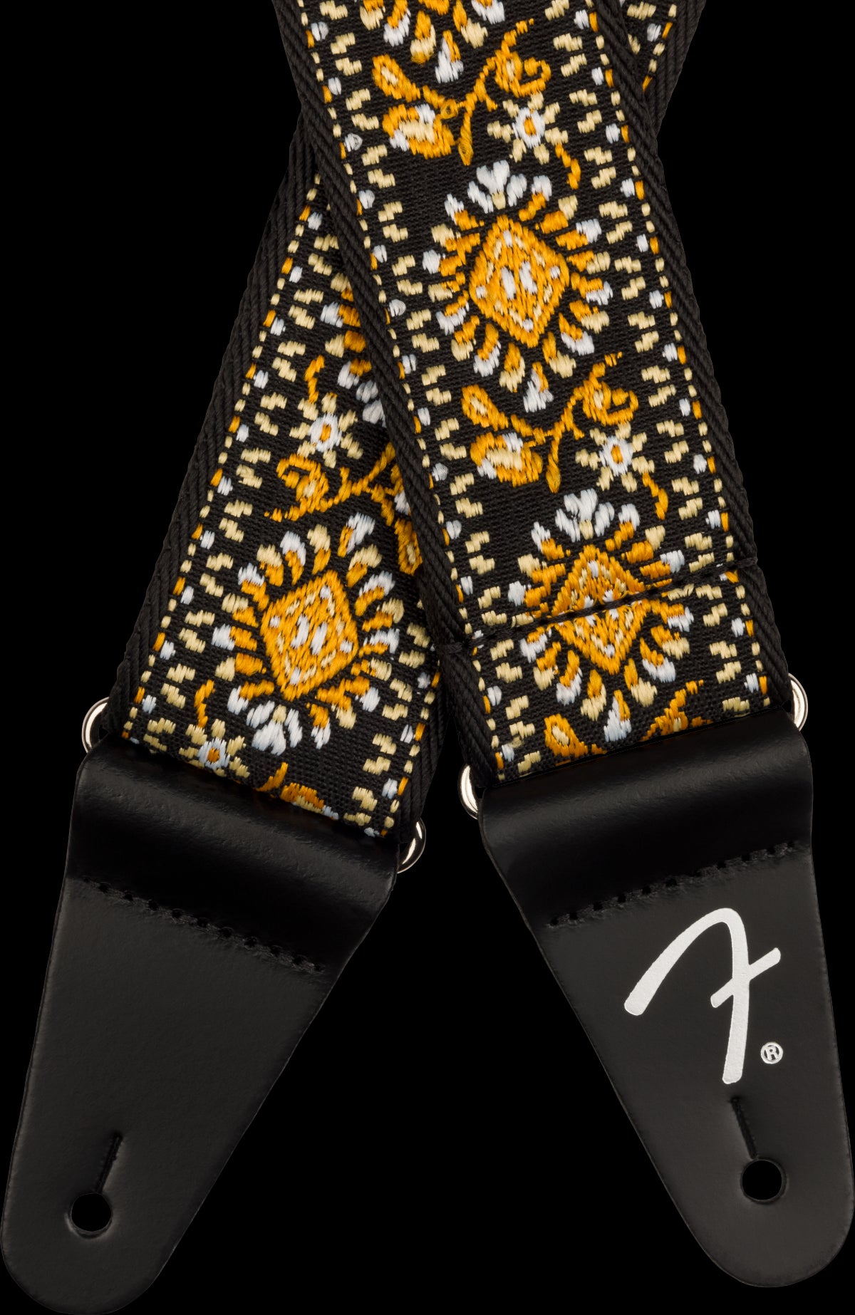 Fender Pasadena Woven Strap Yellow Lotus 2 inch