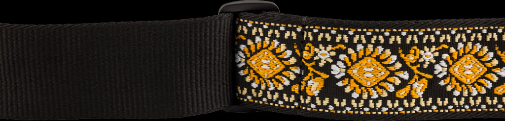 Fender Pasadena Woven Strap Yellow Lotus 2 inch