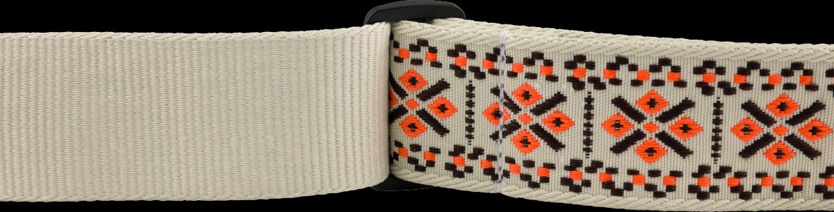 Fender Pasadena Woven Strap Lattice Orange 2"