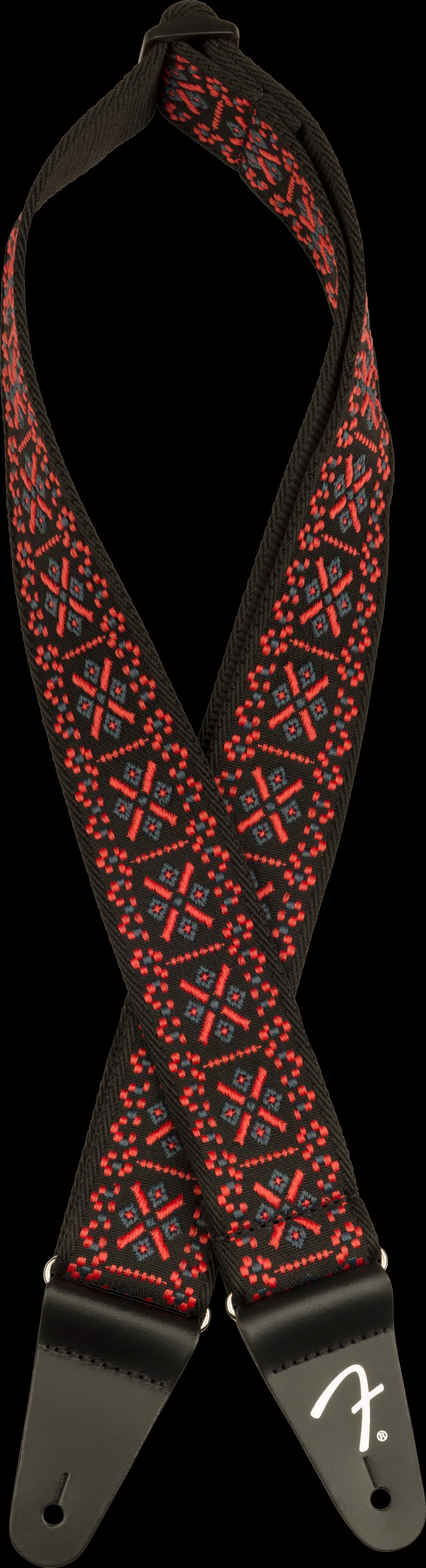 Fender Pasadena Woven Strap Lattice Red 2"