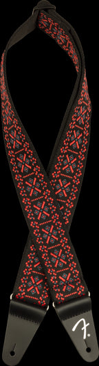 Fender Pasadena Woven Strap Lattice Red 2"