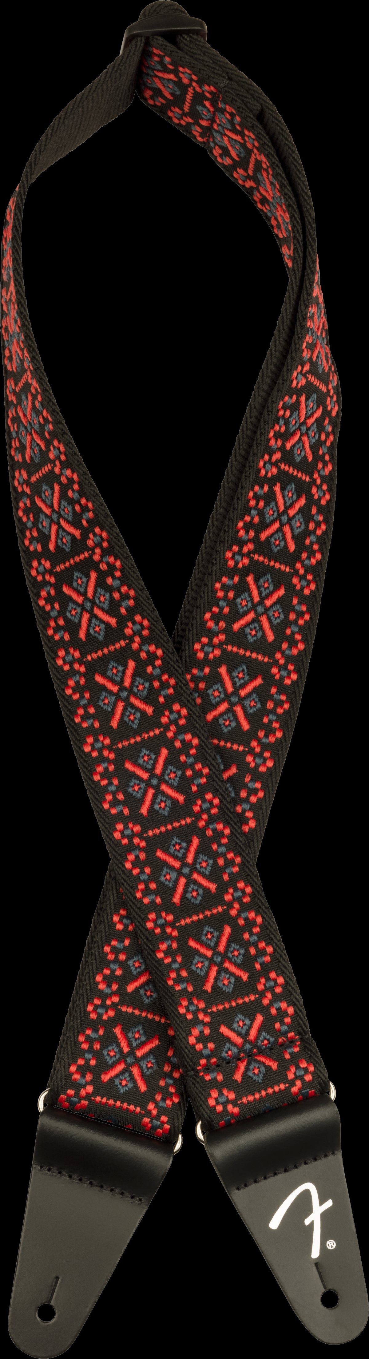 Fender Pasadena Woven Strap Lattice Red 2"