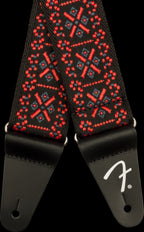 Fender Pasadena Woven Strap Lattice Red 2"