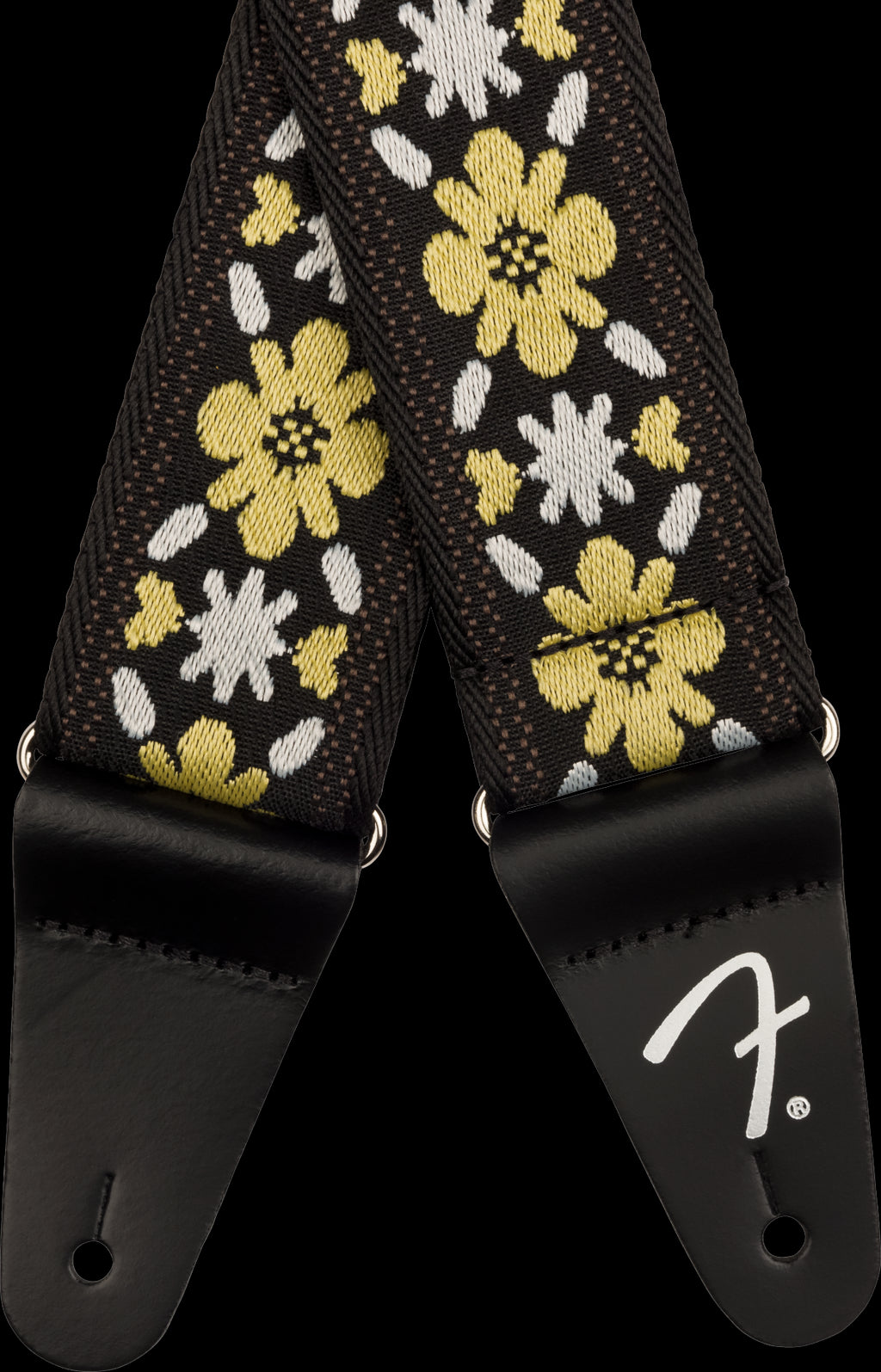 Fender Pasadena Woven Strap Yellow Clover 2"