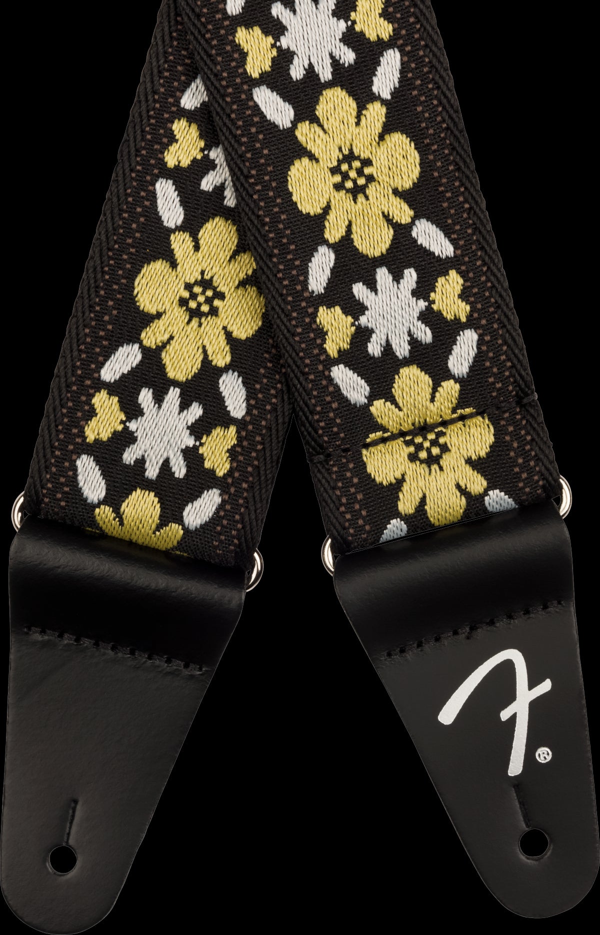 Fender Pasadena Woven Strap Yellow Clover 2"