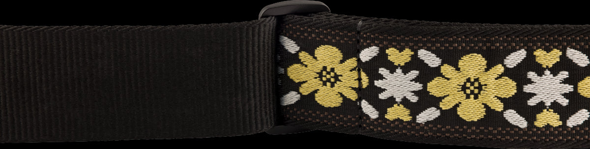 Fender Pasadena Woven Strap Yellow Clover 2"