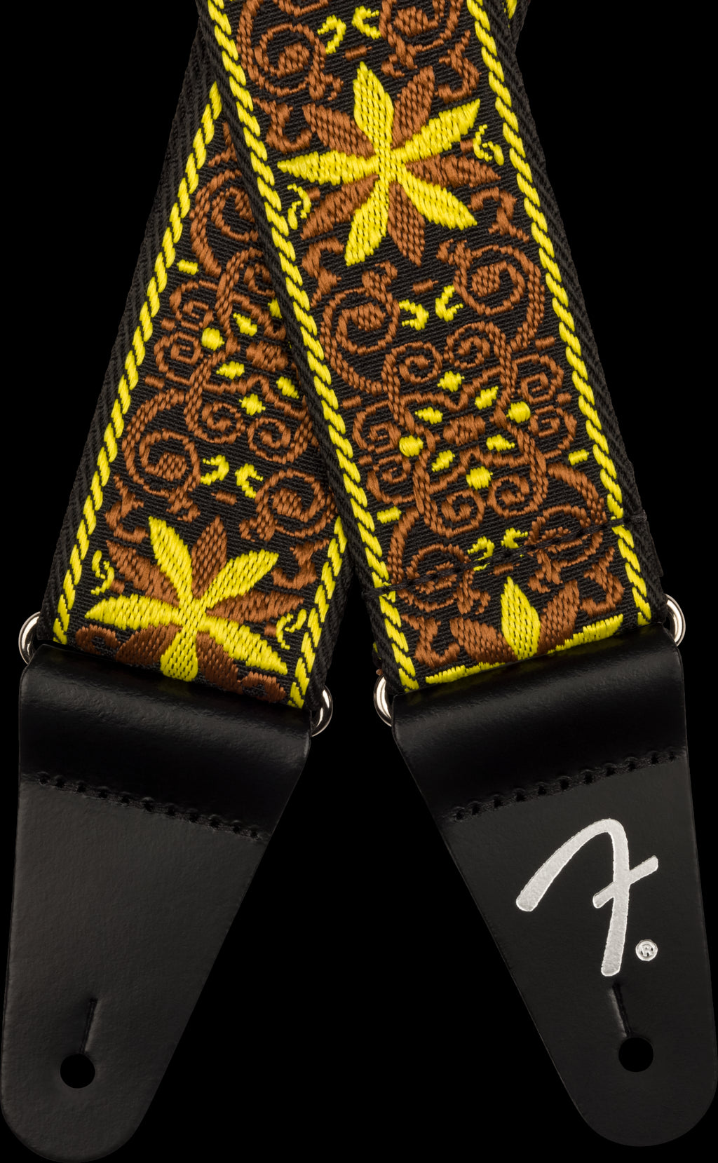 Fender Pasadena Woven Strap Yellow Wallflower 2"