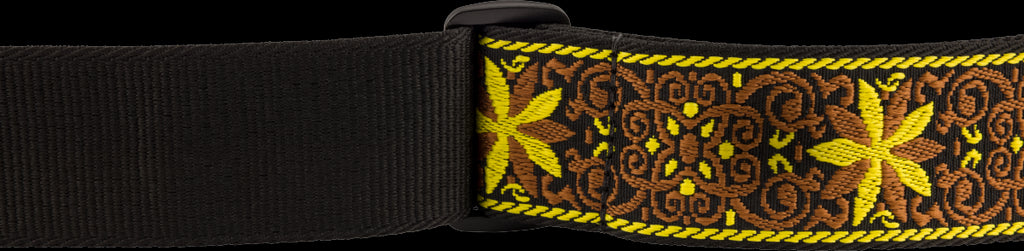 Fender Pasadena Woven Strap Yellow Wallflower 2"