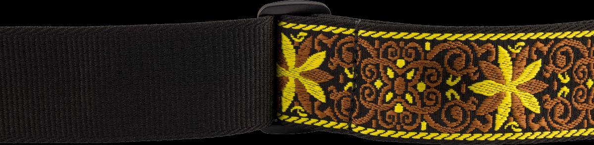 Fender Pasadena Woven Strap Yellow Wallflower 2"