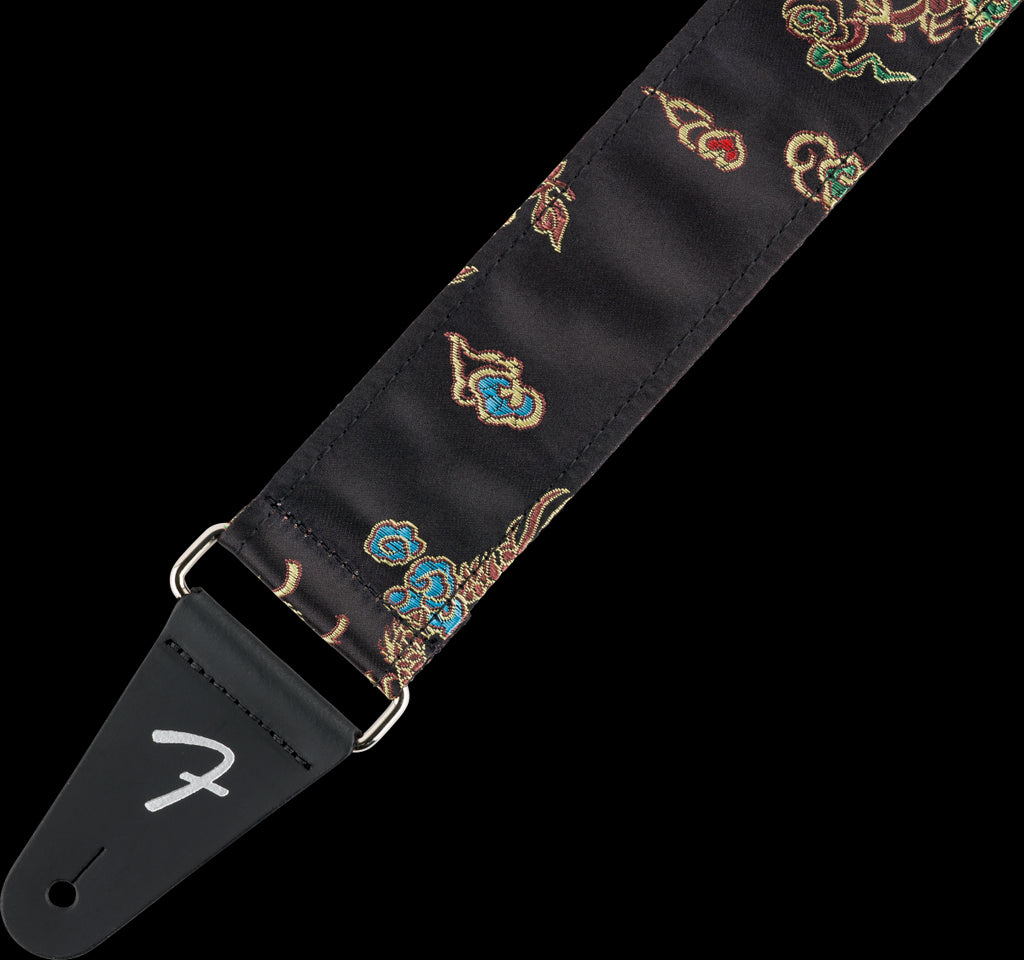 Fender Satin Dragon Guitar Strap - Black
