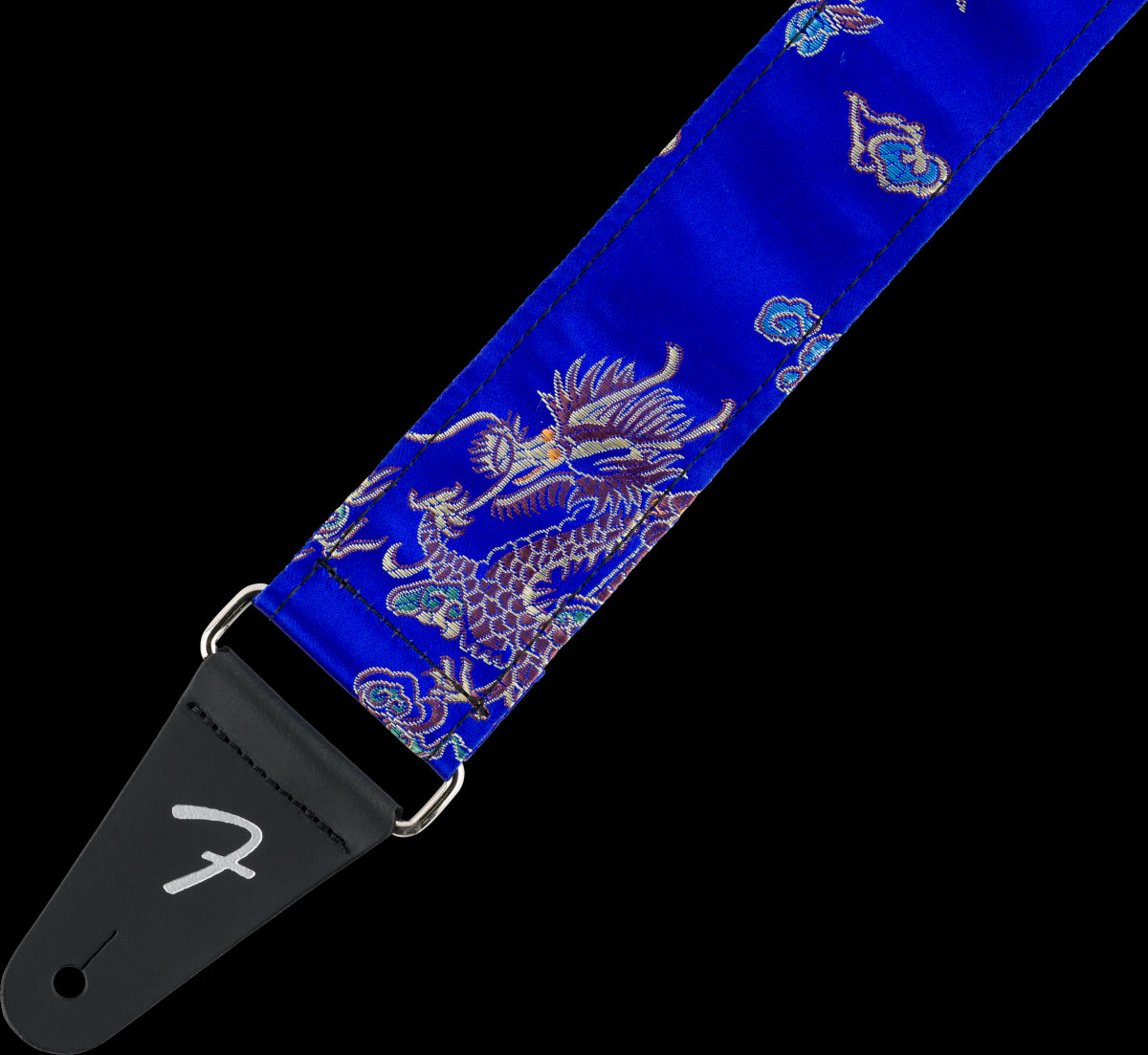 Fender Satin Dragon Guitar Strap - Royal Blue