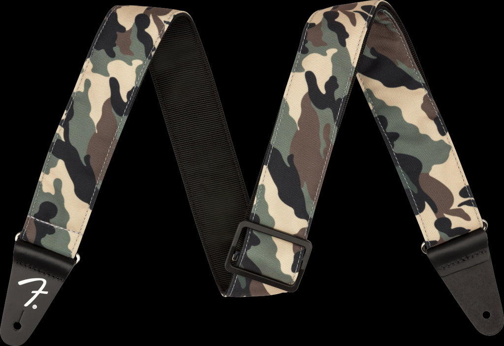 Fender 2" Camo Guitar Strap in Woodland Pallet