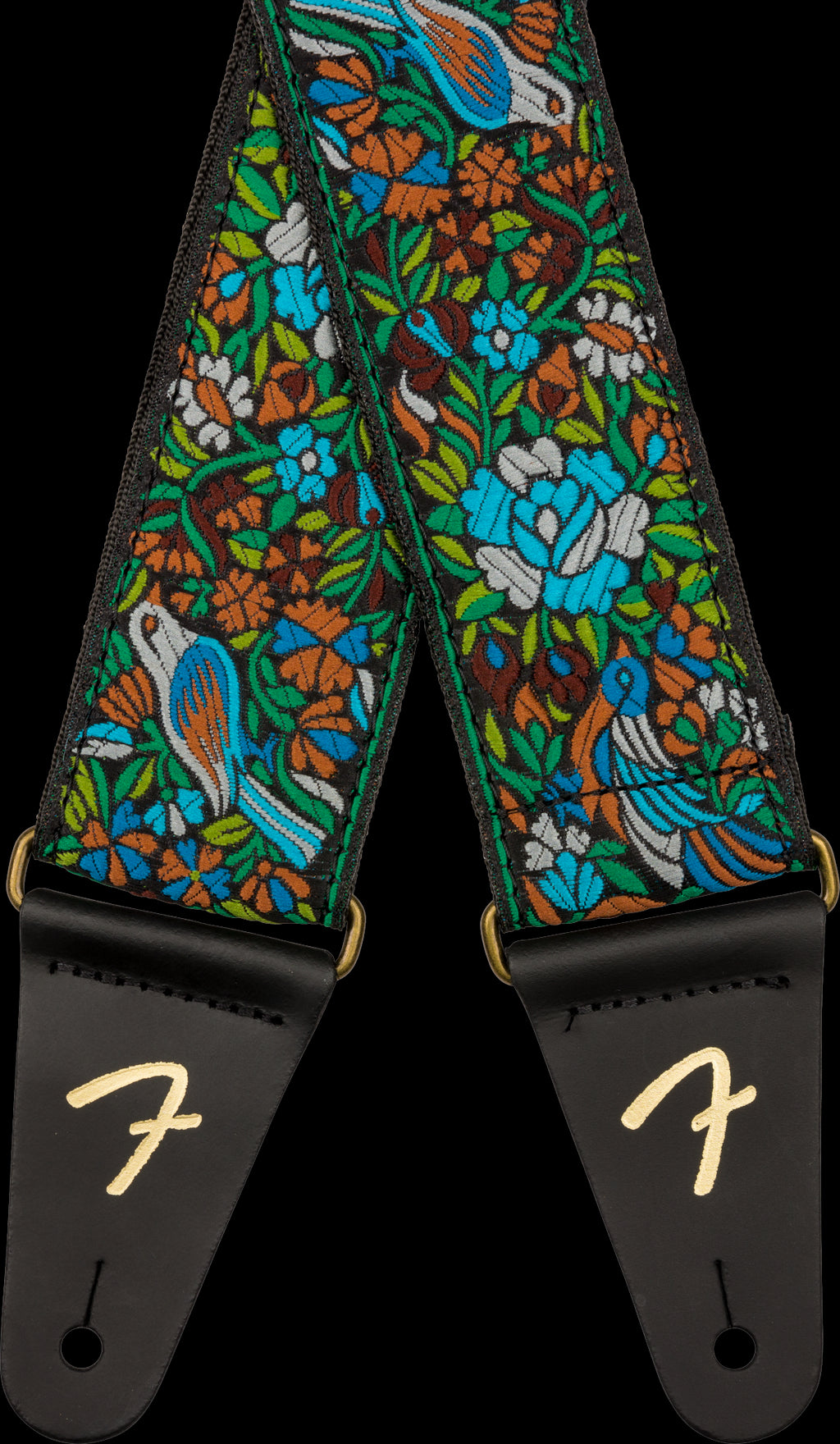 Fender Mosaic Jacquard Strap Grn