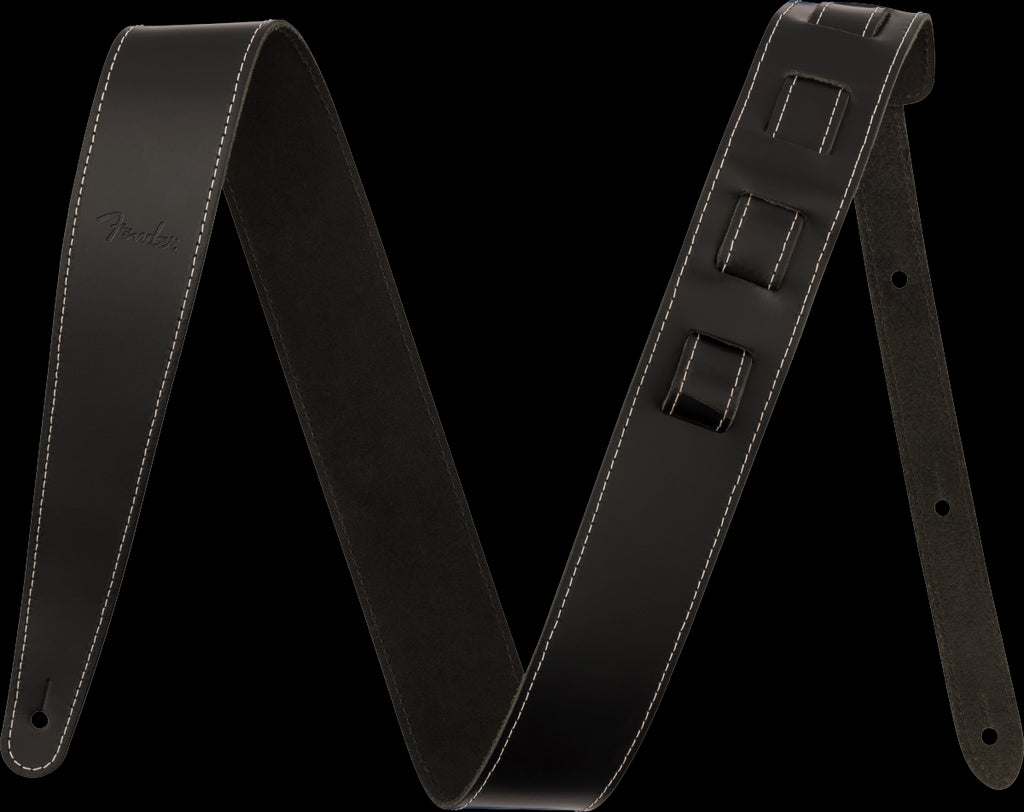Fender Essentials 2" Leather Strap in Black