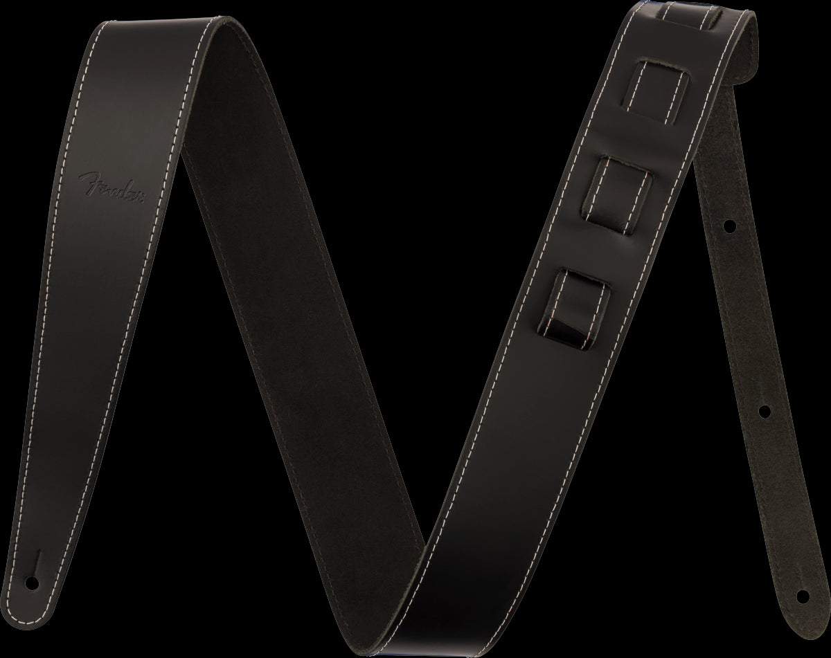 Fender Essentials 2" Leather Strap in Black