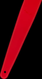 Fender Essentials 2" Leather Strap in Red