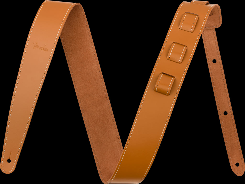 Fender Essentials 2" Leather Strap in Tan