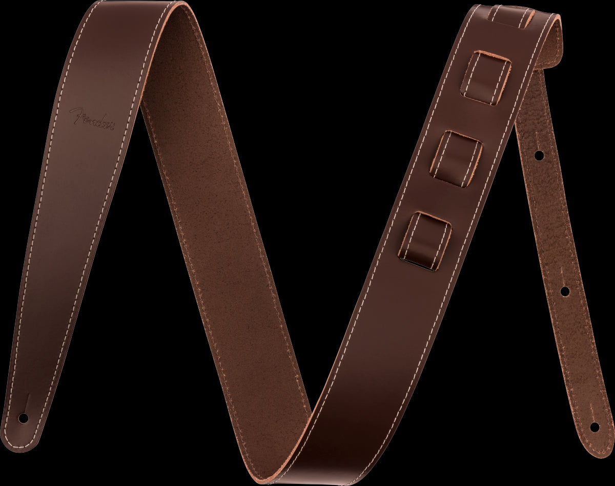 Fender Essentials 2" Leather Strap in Brown
