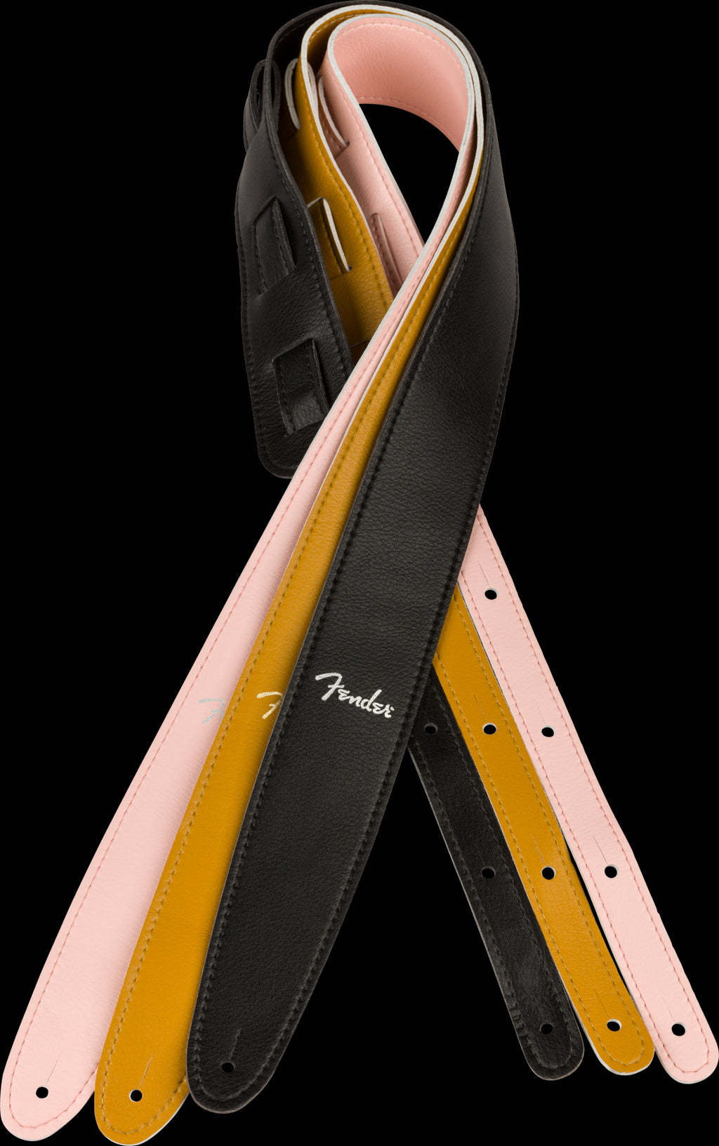 Fender Vegan Leather Guitar Strap - 2.5in - Butterscotch