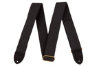 Fender Cotton/Leather Guitar Strap in Black