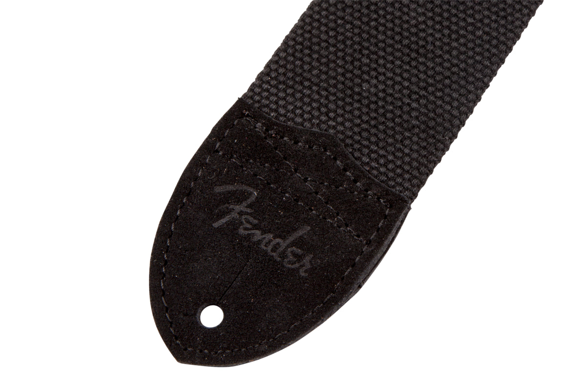 Fender Cotton/Leather Guitar Strap in Black