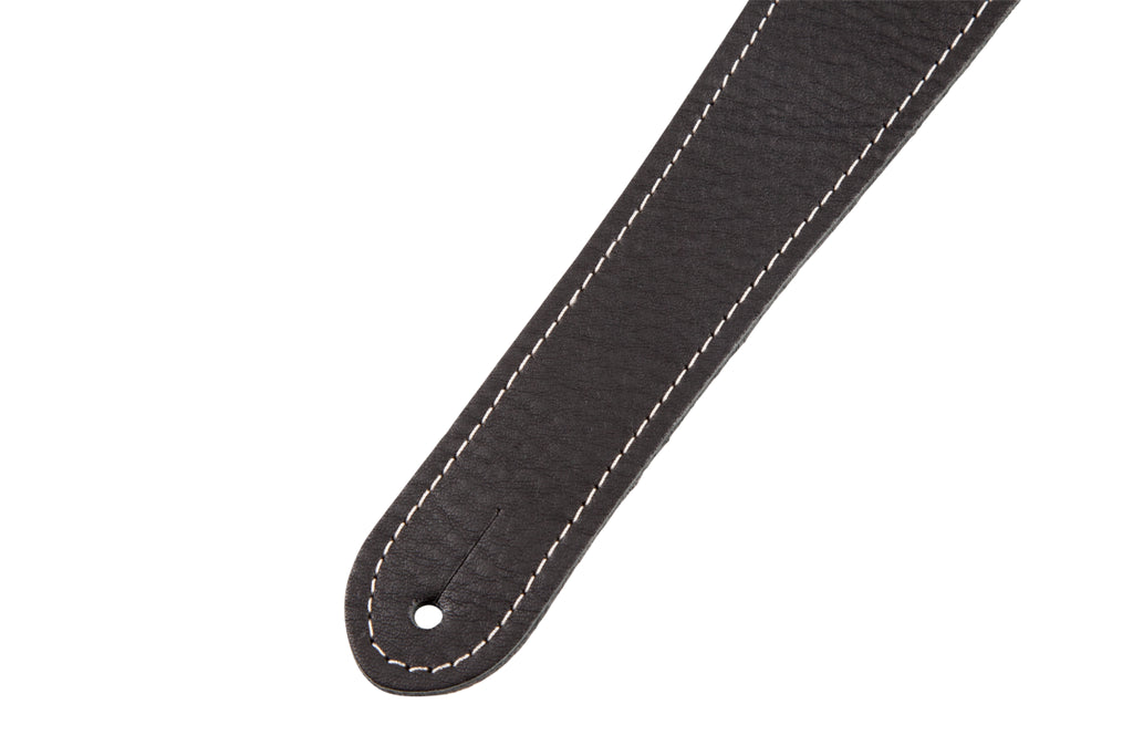 Fender Monogram Leather Guitar Strap in Black