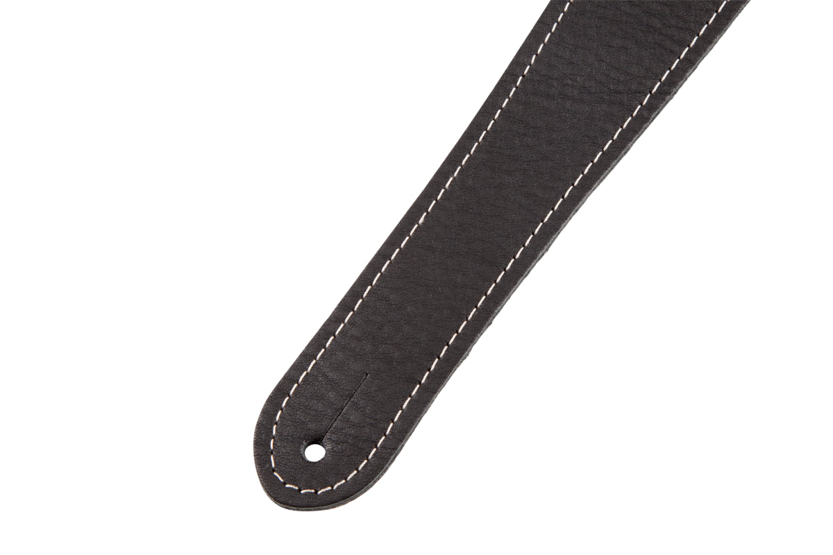 Fender Monogram Leather Guitar Strap in Black