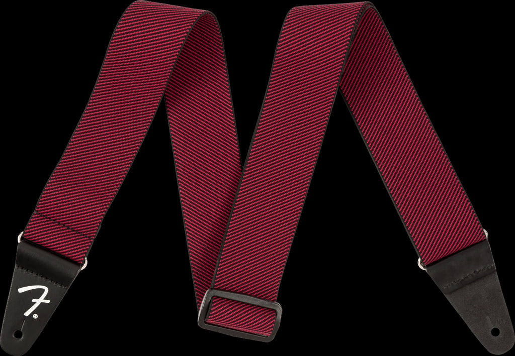 Fender WeighLess Tweed 2in Guitar Strap in Red