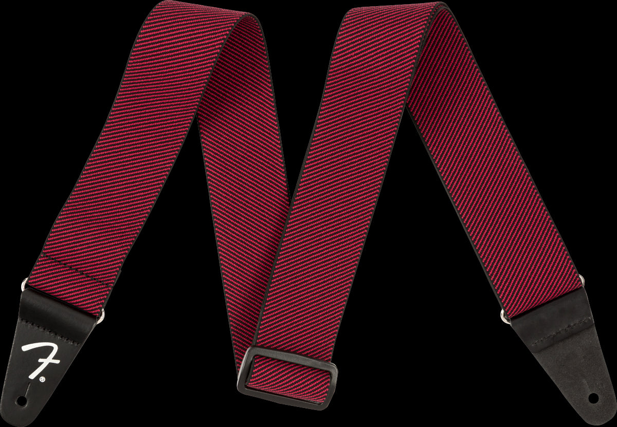 Fender WeighLess Tweed 2in Guitar Strap in Red