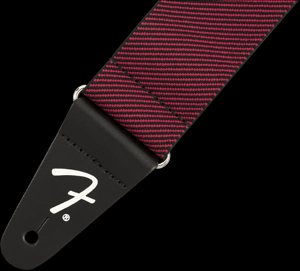 Fender WeighLess Tweed 2in Guitar Strap in Red