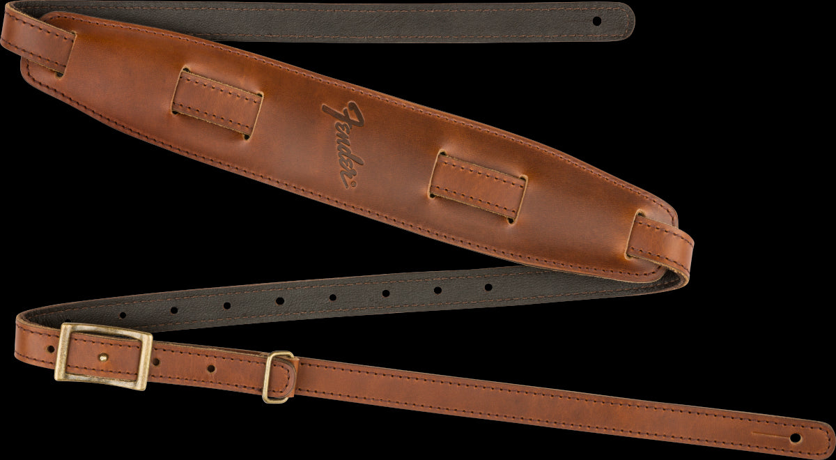 Fender Vintage Saddle Guitar Strap in Cognac
