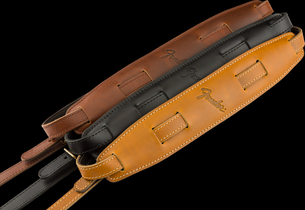Fender Vintage Saddle Guitar Strap in Cognac