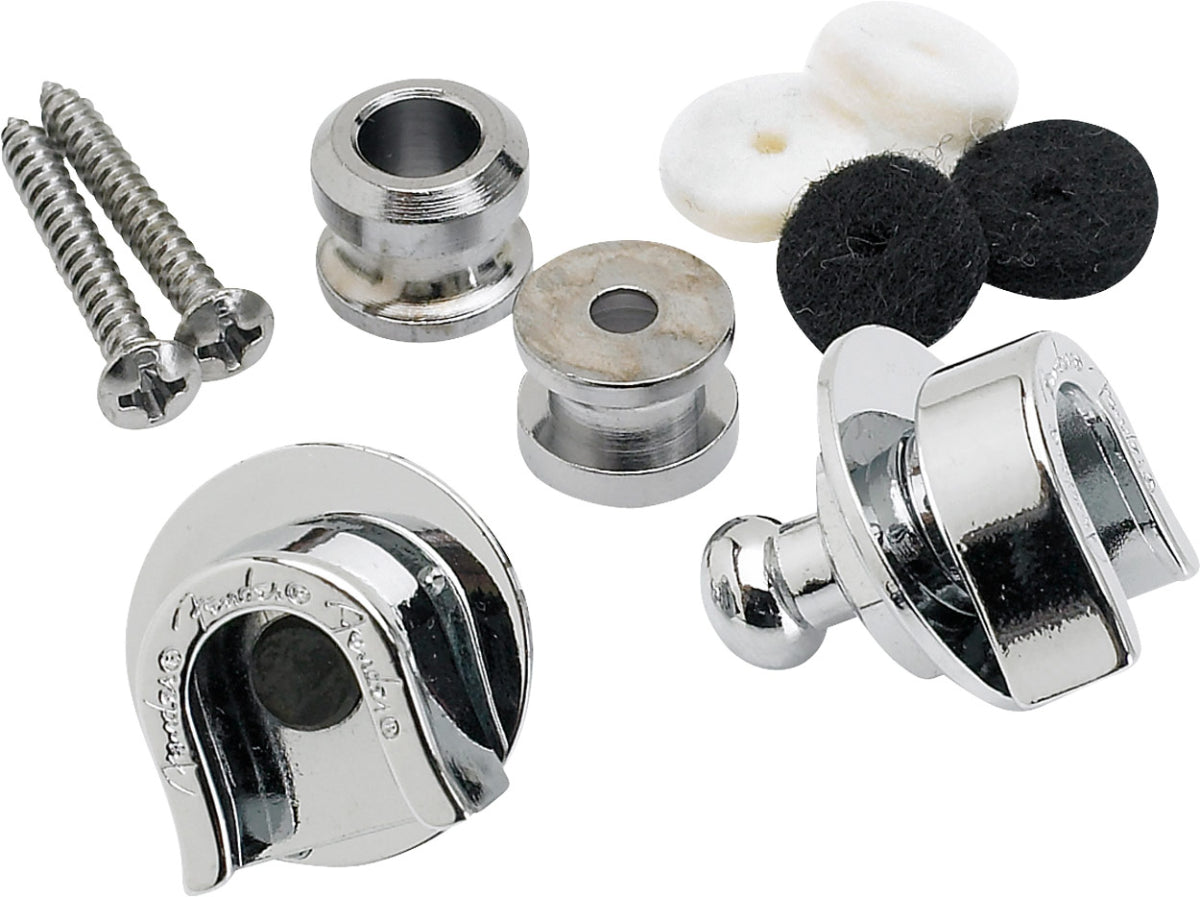 Fender Strap Locks/Buttons Set - Chrome