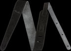 Fender Reversible Suede 2in Guitar Strap in Black/Gray