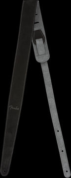 Fender Reversible Suede 2in Guitar Strap in Black/Gray
