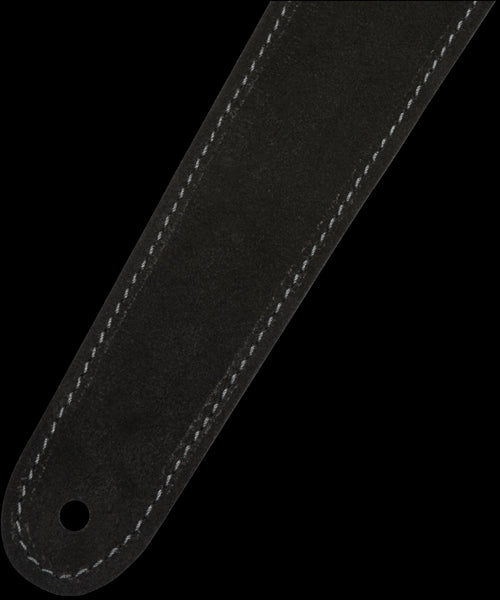 Fender Reversible Suede 2in Guitar Strap in Black/Gray
