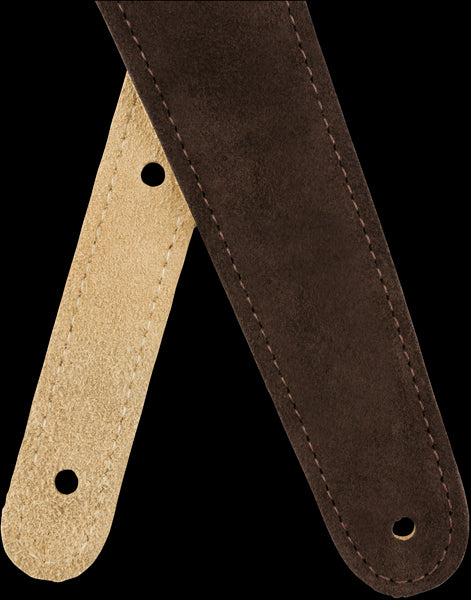 Fender Reversible Suede 2in Guitar Strap in Brown/Tan