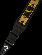 Fender Swell Neoprene Logo Strap 2.5" Black/Yellow/Brown
