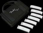 Fender Blues Deluxe Harmonica 7 Pack with Case