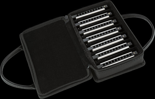 Fender Blues Deluxe Harmonica 7 Pack with Case
