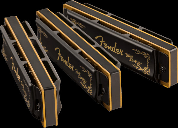 Fender Blues DeVille Harmonica Pack of 3 Case