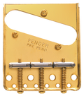 Fender 3-Saddle American Vintage Telecaster Bridge Assembly - Chromed-Brass Saddles - Gold