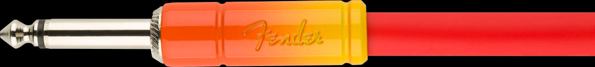 Fender Ombré 10' Straight/Straight Instrument Cable in Tequila Sunrise