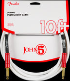 Fender John 5 Inst Cable White Red 10'