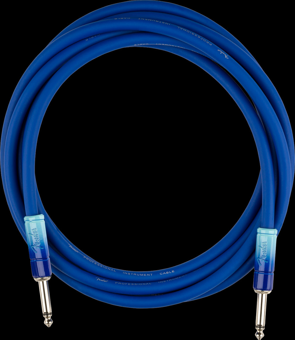 Fender Ombré Inst Cable Straight/Straight 10' Belair Blue