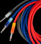 Fender Ombré 10' Straight/Straight Instrument Cable in Tequila Sunrise