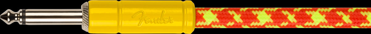 Fender MonoNeon Angled Instrument Cable 10'-Orange